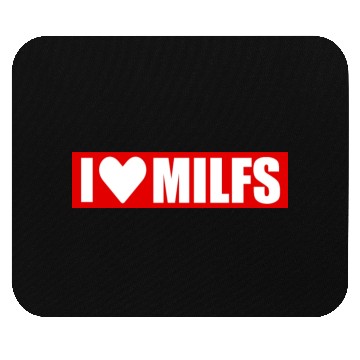 Discover I love milfs red design Mouse Pads