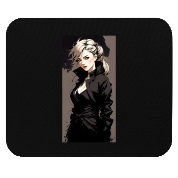 Discover black lady Mouse Pads