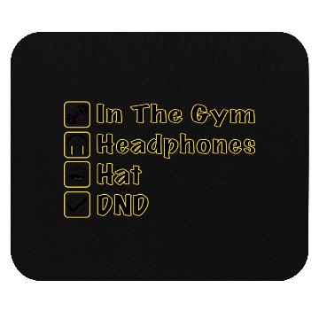 Discover Do Not Disturb, Headphones On, Gym Pump Cover Mouse Pads