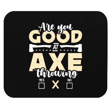 Discover Axe Throwing Are You Good At Bullseye Axe Thrower Mouse Pads