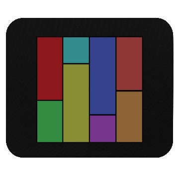 Discover Abstract modern art color combination in geometry Mouse Pads