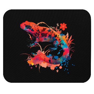 Discover Magical Red Salamander Mouse Pads