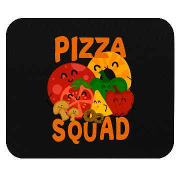 Discover Pizza Squad Pizza Ingredients For Pizza Lover Mouse Pads