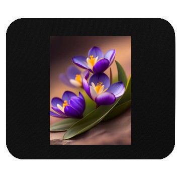 Discover Spring Crocus Mouse Pads