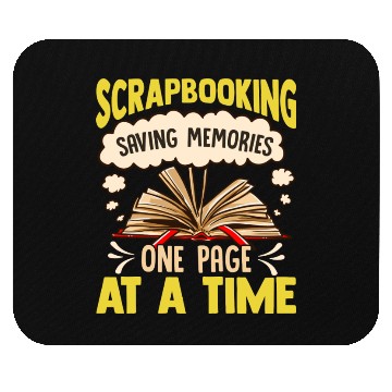 Discover Scrapbooking saving Memories One Page At A Time Mouse Pads