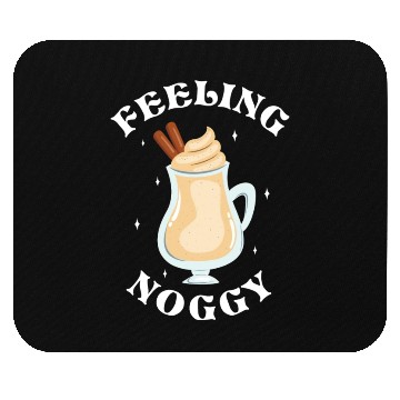 Discover Feeling Noggy Funny Eggnog Lover Christmas Themed Mouse Pads