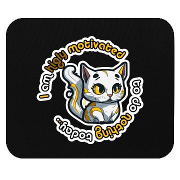 Discover higly motivated golden cat - 5000 - DIGITAL Mouse Pads
