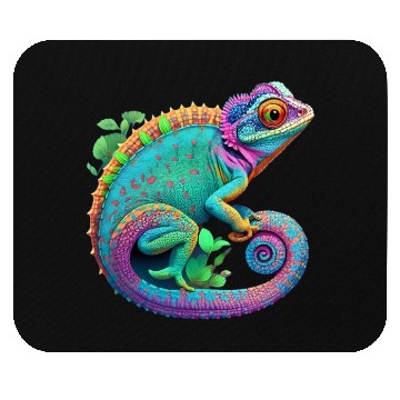 Discover Cute Chameleon is a colorful beautiful Cute animal Mouse Pads