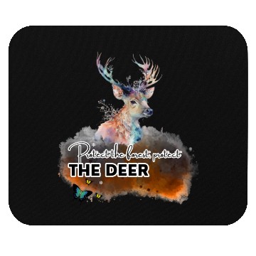 Discover Forest Guardian Deer Mouse Pads