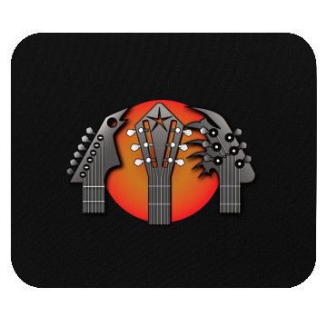 Discover Three Metal Guitars Mouse Pads