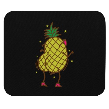 Discover Pineapple dancing tropical sweet Fruit Mouse Pads