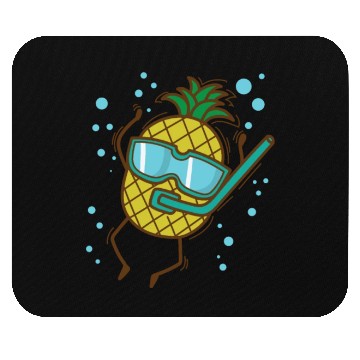 Discover Pineapple dives Tropical sweet Fruit Mouse Pads