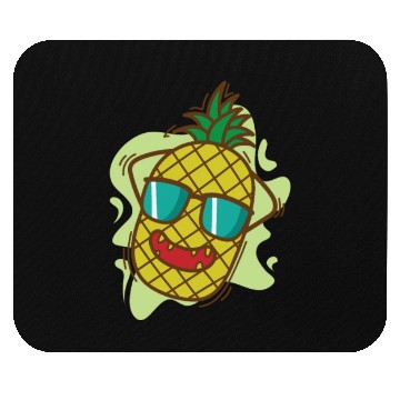 Discover Pineapple chilling on Vacation tropical sweet Frui Mouse Pads