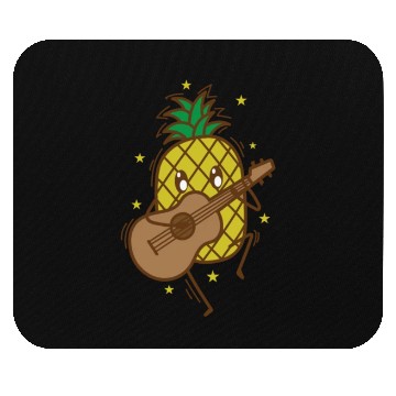 Discover Pineapple plays Guitar tropical sweet Fruit Mouse Pads