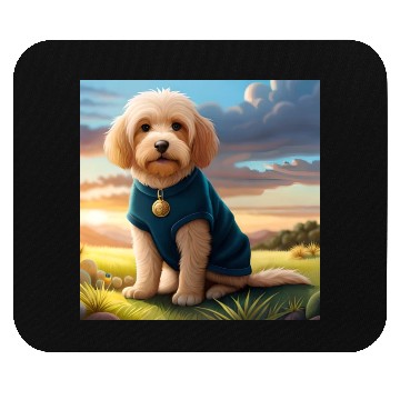 Discover dog and wilderness Mouse Pads