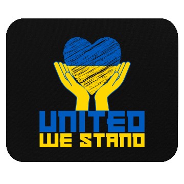 Discover United we stand! US Solidarity for Ukraine Mouse Pads