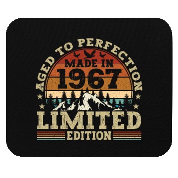Discover Vintage 1967 Birthday Mouse Pads