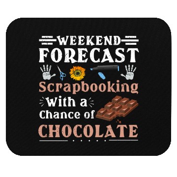 Discover Scrapbooker Gift Weekend Forecast Scrapbooking Mouse Pads