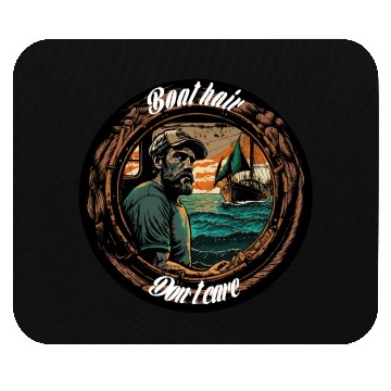 Discover Boat Owner Mouse Pads Design With Saying, Gift Idea