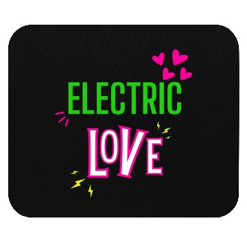 Discover Electric Love in Neon Colors: Romance and Fun! Mouse Pads