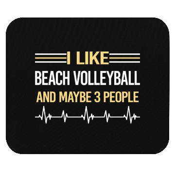 Discover 3 People Beach Volleyball funny Mouse Pads