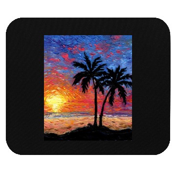 Discover Paradise at Dusk nature Mouse Pads