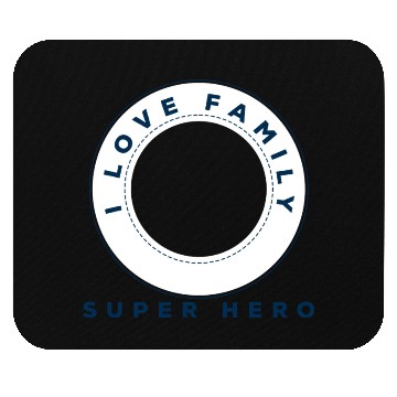 Discover I Love Family Mouse Pads