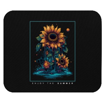 Discover Psychedelic Sunflowers Garden Nature Lover Gift Mouse Pads