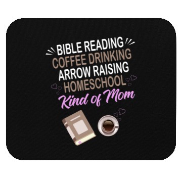 Discover BIBLE READING COFFEE DRINKING ARROW RAISING Mouse Pads