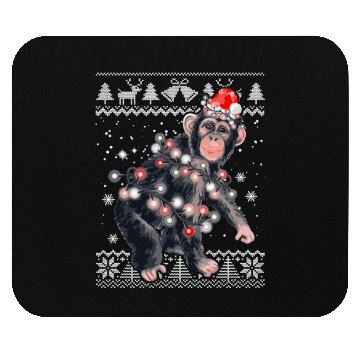 Discover Chimpanzee Monkey Ugly Pajama Monkey Mouse Pads