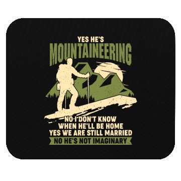 Discover Mountaineering Mountaineer Wife Couple Gift Mouse Pads