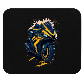 Discover Illustration sport motorcycle Mouse Pads