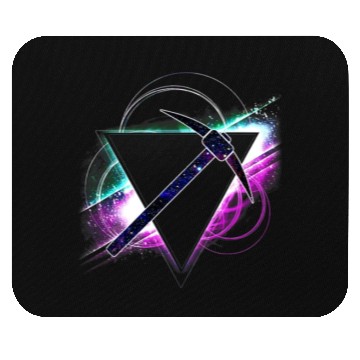 Discover Aesthetic Galaxy Pick Axe Miner Mouse Pads