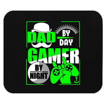 Discover Dad By Day Gamer By Night Mouse Pads