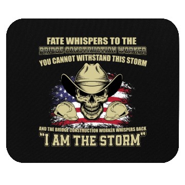 Discover Bridge Construction Worker Mouse Pads