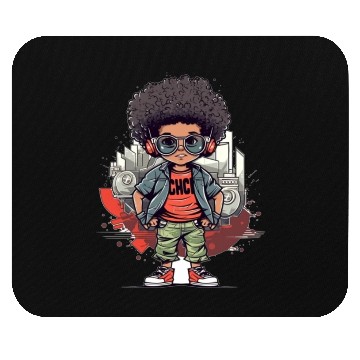 Discover Sweet Kid Rocking with Epic & Crazy Sticker! Mouse Pads