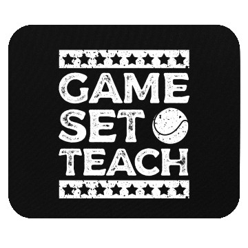 Discover Game Set Teach School Teacher Racket Sports Tennis Mouse Pads