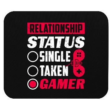 Discover Relationship Status Gamer Lover Gaming Video Game Mouse Pads