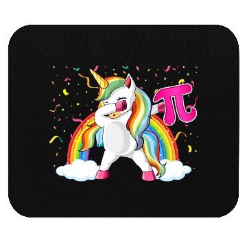 Discover Dabbing Pi Day Unicorn Mathematic Superhero Mouse Pads