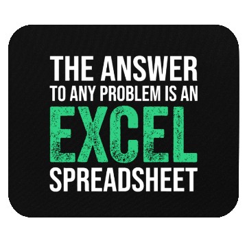 Discover The Answer To Any Problem Is An Excel Spreadsheeta Mouse Pads