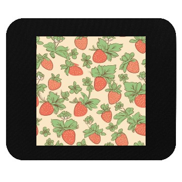 Discover Retro Strawberries Mouse Pads