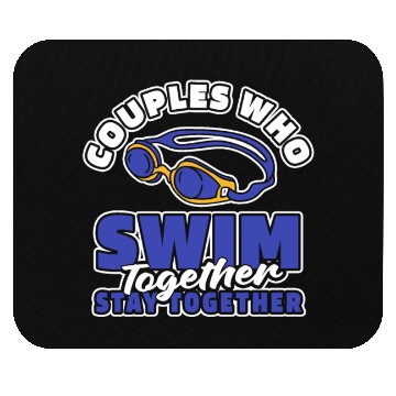 Discover Swimming Swimmer Couple Mouse Pads