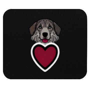 Discover Dog love Mouse Pads