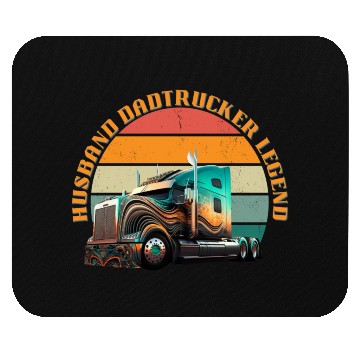Discover Husband Dad Trucker Legend Mouse Pads