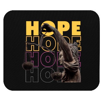 Discover Black and yellow modern hope Mouse Pads