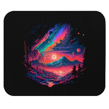Discover Galaxy Mountain Mouse Pads