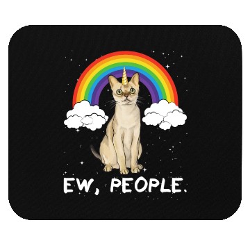 Discover Rainbow Singapura Ew People Unicorn Cat Mouse Pads