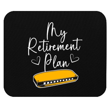 Discover Harmonica Funny Retirement Plan For Adults Mouse Pads