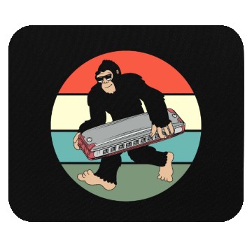 Discover Harmonica Carrying Cool Bigfoot Mouse Pads