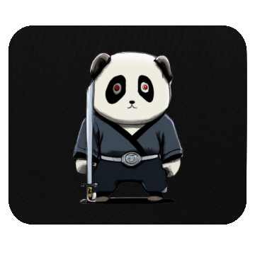 Discover Samurai panda Mouse Pads